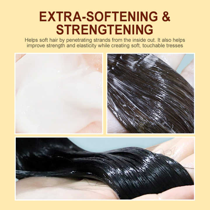 Collagen Hair Mask Deep Repair Damaged Hair Organic Keratin Protein Nourishing Smoothing Soft Hair Mask Treatment Private Label