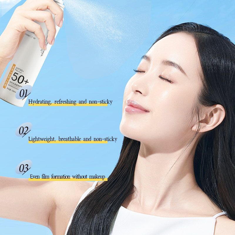 OEM Vegan Sunscreen Spray SPF 50 &ndash; Lightweight Non-Greasy Sunblock Mist (150ml/5.1 fl oz)